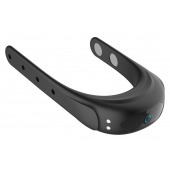 Черное эрекционное виброкольцо на ремешках - Boys of Toys - в Красногорске купить с доставкой