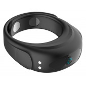 Черное эрекционное виброкольцо на ремешках - Boys of Toys - в Красногорске купить с доставкой