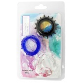 Набор из 3 эрекционных колец разного цвета и рельефа - Boys of Toys - в Красногорске купить с доставкой