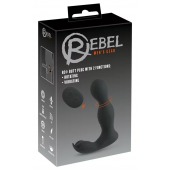Черная анальная пробка с вибрацией, вращением и пультом ДУ RC Butt Plug with 2 Functions - Orion - в Красногорске купить с доставкой