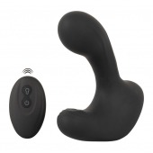 Черная анальная вибропробка с функцией расширения RC Butt Plug with 3 functions - Orion - в Красногорске купить с доставкой