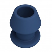 Синяя анальная пробка с открытым каналом - 8,7 см. - Baile