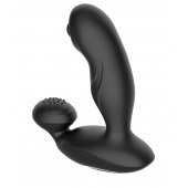 Черный вибромассажер простаты с вращающимся шариком - Secwell - в Красногорске купить с доставкой