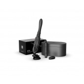 Черная секс-машина с функцией нагрева, насадками и присоской Sesh - Zalo - купить с доставкой в Красногорске