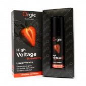 Жидкий вибратор Orgie High Voltage Strawberry - 15 мл. - ORGIE - купить с доставкой в Красногорске