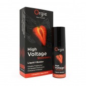 Жидкий вибратор Orgie High Voltage Strawberry - 15 мл. - ORGIE - купить с доставкой в Красногорске