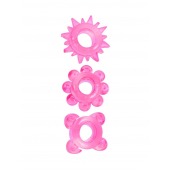 Комплект из 3 розовых эрекционных колец - Erowoman-Eroman - в Красногорске купить с доставкой