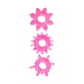 Комплект из трех розовых эрекционных колец - Erowoman-Eroman - в Красногорске купить с доставкой