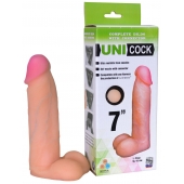 Фаллическая насадка Харнесс UNICOCK 7  - 19 см. - LOVETOY (А-Полимер) - купить с доставкой в Красногорске