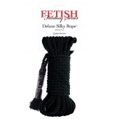 Черная веревка для фиксации Deluxe Silky Rope - 9,75 м. - Pipedream - купить с доставкой в Красногорске