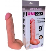 Фаллическая насадка Харнесс UNICOCK 9  - 24 см. - LOVETOY (А-Полимер) - купить с доставкой в Красногорске