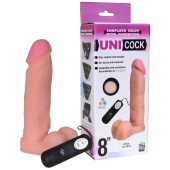 Фаллическая насадка Харнесс UNICOCK 8  с вибрацией - 20 см. - LOVETOY (А-Полимер) - купить с доставкой в Красногорске