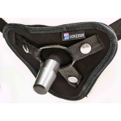 Страпон с 2 насадками и вибрацией UniStrap - 20 и 18 см. - LOVETOY (А-Полимер) - купить с доставкой в Красногорске