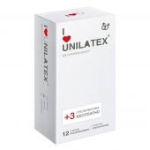 Ультратонкие презервативы Unilatex Ultra Thin - 12 шт. + 3 шт. в подарок - Unilatex - купить с доставкой в Красногорске