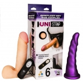 Вибрострапон с двумя насадками UniStrap - 18 и 18 см. - LOVETOY (А-Полимер) - купить с доставкой в Красногорске