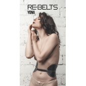 Пояс с клёпками Yona Black - Rebelts - купить с доставкой в Красногорске