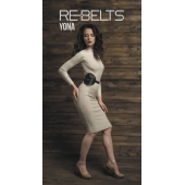 Пояс с клёпками Yona Black - Rebelts - купить с доставкой в Красногорске