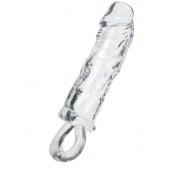 Прозрачная насадка с петлёй для фиксации - 14 см. - ToyFa - в Красногорске купить с доставкой