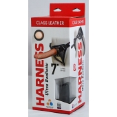 Насадка-фаллоимитатор на кожаных трусиках Harness Ultra Realistic 7  - 18 см. - LOVETOY (А-Полимер) - купить с доставкой в Красногорске