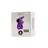 Эрекционное кольцо с подхватом мошонки и стимуляцией клитора Bullet Lastic Ring - Adrien Lastic - в Красногорске купить с доставкой