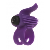 Эрекционное кольцо с подхватом мошонки и стимуляцией клитора Bullet Lastic Ring - Adrien Lastic - в Красногорске купить с доставкой