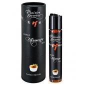 Массажное масло с ароматом крем брюле Huile de Massage Gourmande Creme Brulée - 59 мл. - Plaisir Secret - купить с доставкой в Красногорске