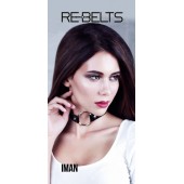 Чёрный чокер-кляп Iman Black - Rebelts - купить с доставкой в Красногорске