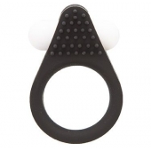 Чёрное эрекционное кольцо LIT-UP SILICONE STIMU RING 1 BLACK - Dream Toys - в Красногорске купить с доставкой