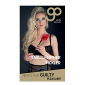 Пластиковая метелочка с красными пёрышками Small Feather Tickler - 32 см. - Blush Novelties - купить с доставкой в Красногорске