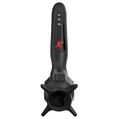 Чёрный вибростимулятор для головки члена с эффектом всасывания Vibrating Roto-Sucker - Pipedream - в Красногорске купить с доставкой