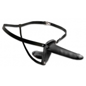 Женский страпон с вагинальной пробкой Double Penetrix Strap-on - 15 см. - Pipedream - купить с доставкой в Красногорске