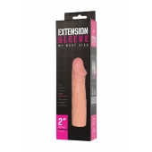 Телесная насадка-удлинитель Extension sleeve - 17 см. - Sitabella - в Красногорске купить с доставкой