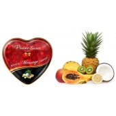 Массажная свеча с ароматом экзотических фруктов Bougie Massage Candle - 35 мл. - Plaisir Secret - купить с доставкой в Красногорске