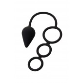 Тройное эрекционное кольцо с анальным хвостом Drop M-size - Erotist Adult Toys - в Красногорске купить с доставкой