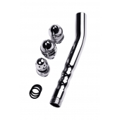 Металлический анальный душ с тремя насадками - ToyFa - купить с доставкой в Красногорске