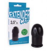 Чёрный латексный удлинитель пениса 2.5 in - Sitabella - в Красногорске купить с доставкой