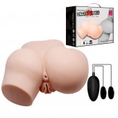 Телесный полуторс с двумя любовными тоннелями и вибрацией - Baile - в Красногорске купить с доставкой