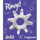 Прозрачное эрекционное кольцо Rings Cogweel - Lola Games - в Красногорске купить с доставкой
