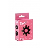 Чёрное эрекционное кольцо Rings Gear - Lola Games - в Красногорске купить с доставкой