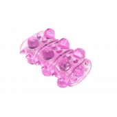 Розовая насадка на пенис Rings Armour - Lola Games - в Красногорске купить с доставкой