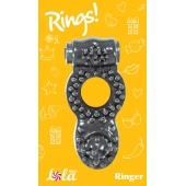 Чёрное эрекционное кольцо Rings Ringer - Lola Games - в Красногорске купить с доставкой