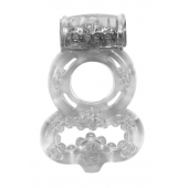 Прозрачное эрекционное кольцо Rings Treadle с подхватом - Lola Games - в Красногорске купить с доставкой
