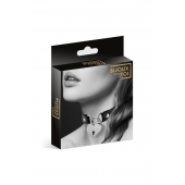 Черный чокер с замком в форме сердца - Bijoux Pour Toi - купить с доставкой в Красногорске