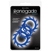 Набор из 3 синих эрекционных колец Renegade Gears - NS Novelties - в Красногорске купить с доставкой