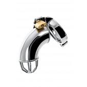 Серебристый мужской пояс верности TOYFA Metal - ToyFa - купить с доставкой в Красногорске