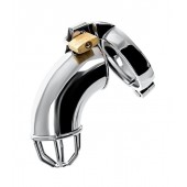 Серебристый мужской пояс верности TOYFA Metal - ToyFa - купить с доставкой в Красногорске