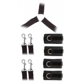 Комплект наручников и поножей LUXURIOUS BED RESTRAINT CUFF SET - Blush Novelties - купить с доставкой в Красногорске