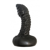 Чёрный анальный плаг с пупырышками для стимуляции простаты - 9,5 см. - LOVETOY (А-Полимер) - в Красногорске купить с доставкой