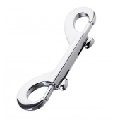 Серебристый двухсторонний карабин TOYFA Metal - ToyFa - купить с доставкой в Красногорске