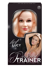 Надувная кукла с вибрацией и 2 любовными отверстиями Hot Lucy Lifesize Love Doll - NMC - в Красногорске купить с доставкой